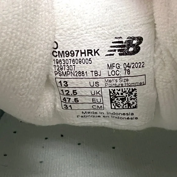 2022 New Balance 997 Light Aluminum / Team Away Grey 3M Reflective CM997HRK - Picture 12 of 14